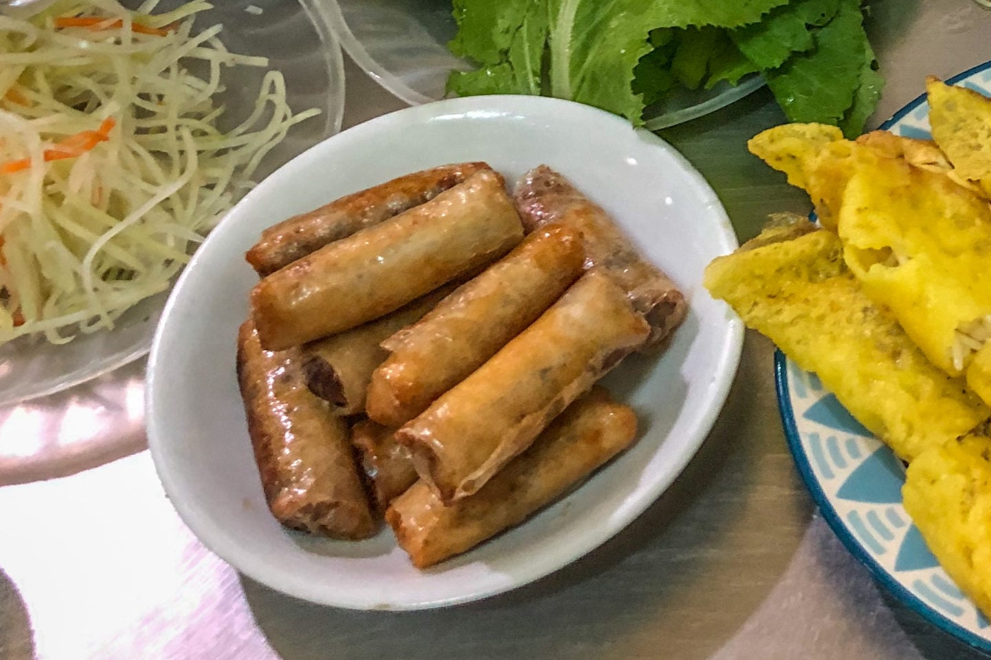 Traditional Vietnamese Food Spring Rolls
