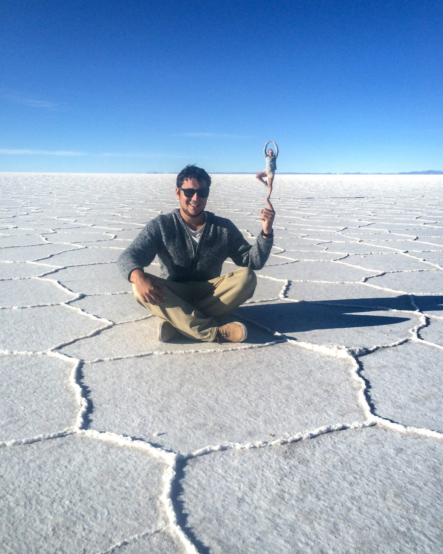 Brigitte and Jake Bolivia Salt Flats