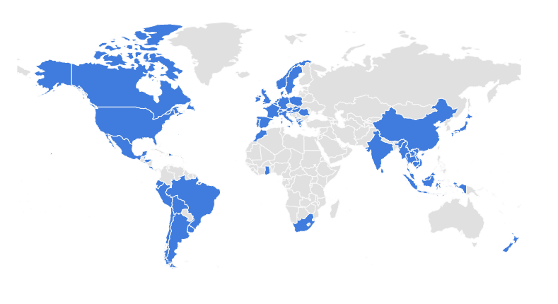 Nothing Familiar Travel Map