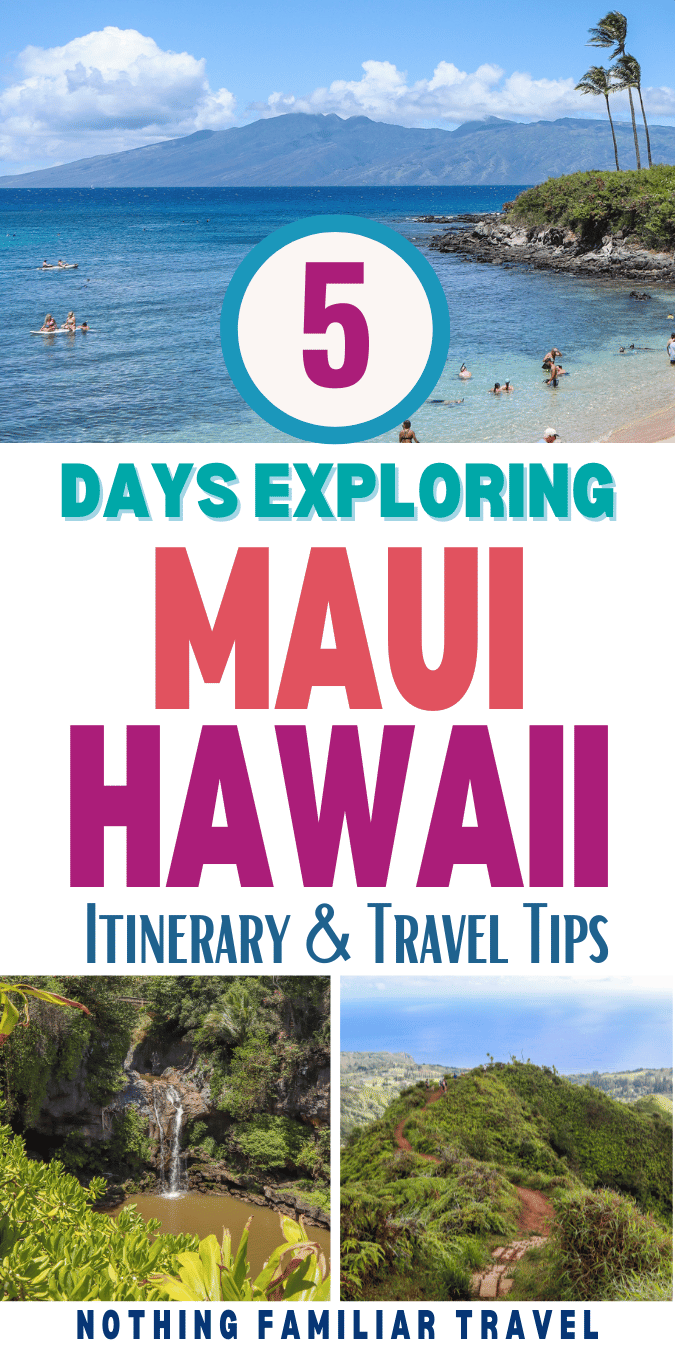 Maui Hawaii Itinerary