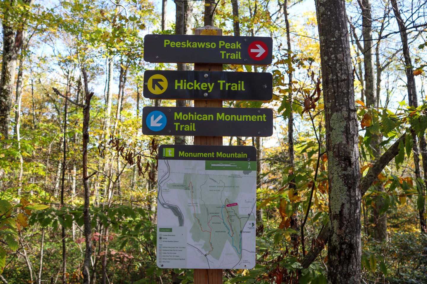 Monument Mountain Trail Map